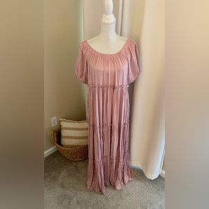 FORE Off The Shoulder Maxi Dress